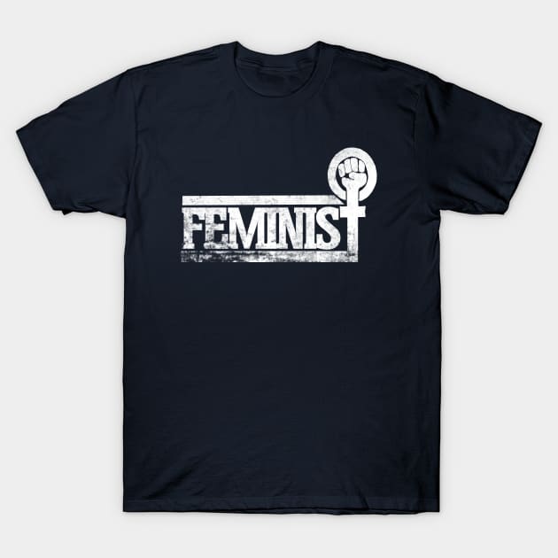 Feminist Vintage Feminism symbol T-Shirt by bubbsnugg